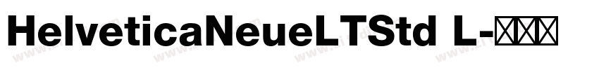HelveticaNeueLTStd L字体转换